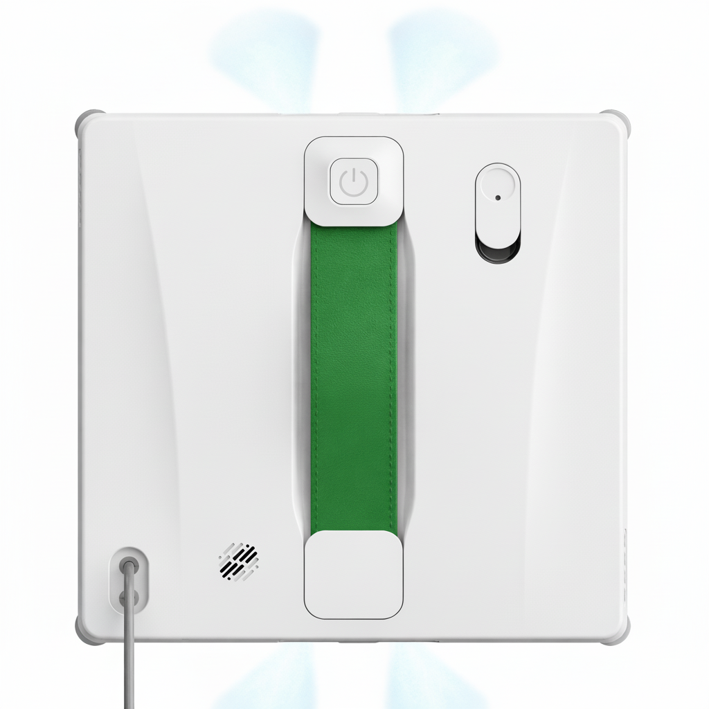 Robot Lave-Vitres Automatique 4 Modes (Z, Profond, Bords, Localisé) – Aspiration Variable 8000 Pa, App + Télécommande, 4 Spray Ultrasonique